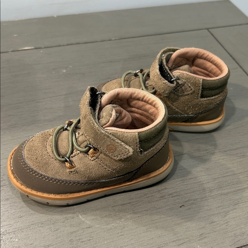 Stride Rite Brown and Tan Baby Walkers
